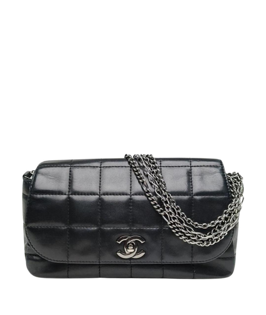 CHANEL Черная кожаная сумка через плечо, фото 1