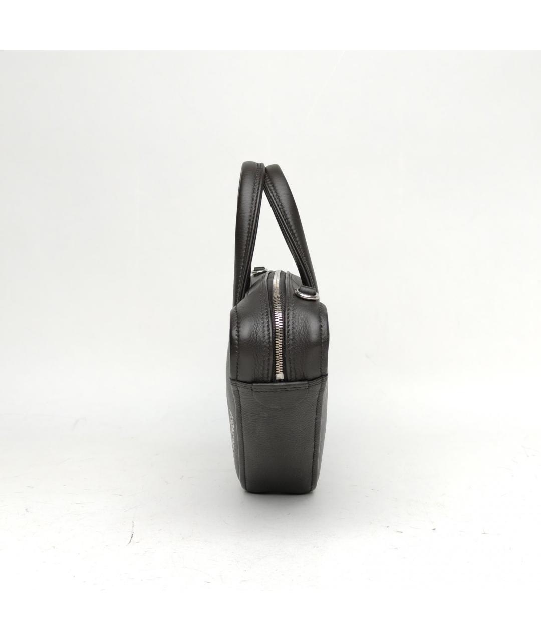 BALENCIAGA Серая кожаная сумка через плечо, фото 2