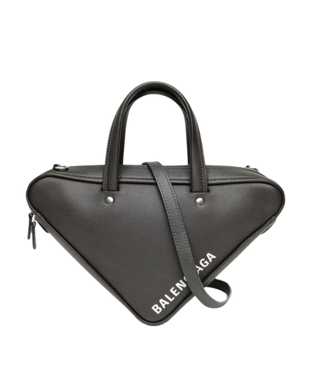 BALENCIAGA Серая кожаная сумка через плечо, фото 1