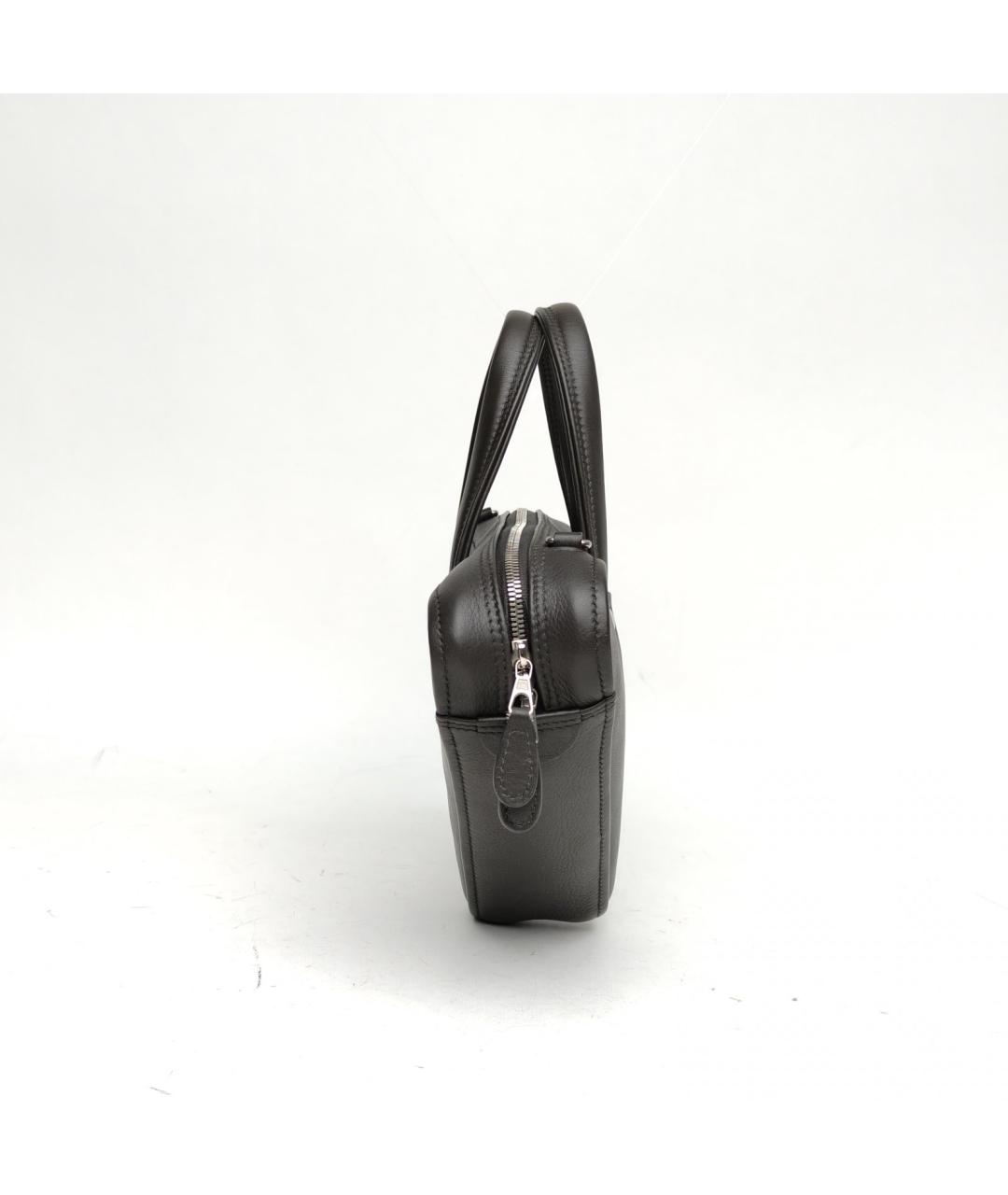 BALENCIAGA Серая кожаная сумка через плечо, фото 4