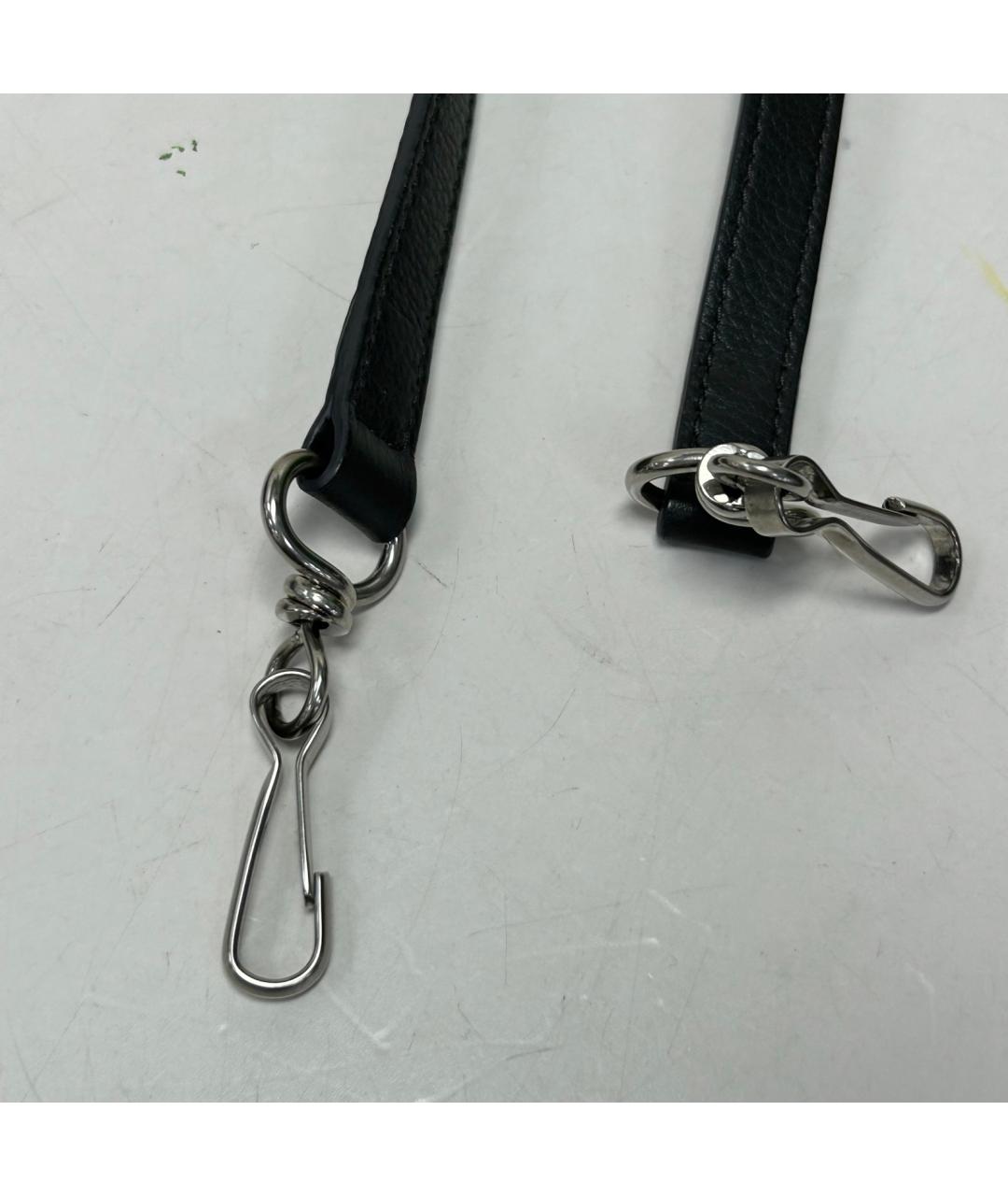 BALENCIAGA Серая кожаная сумка через плечо, фото 9