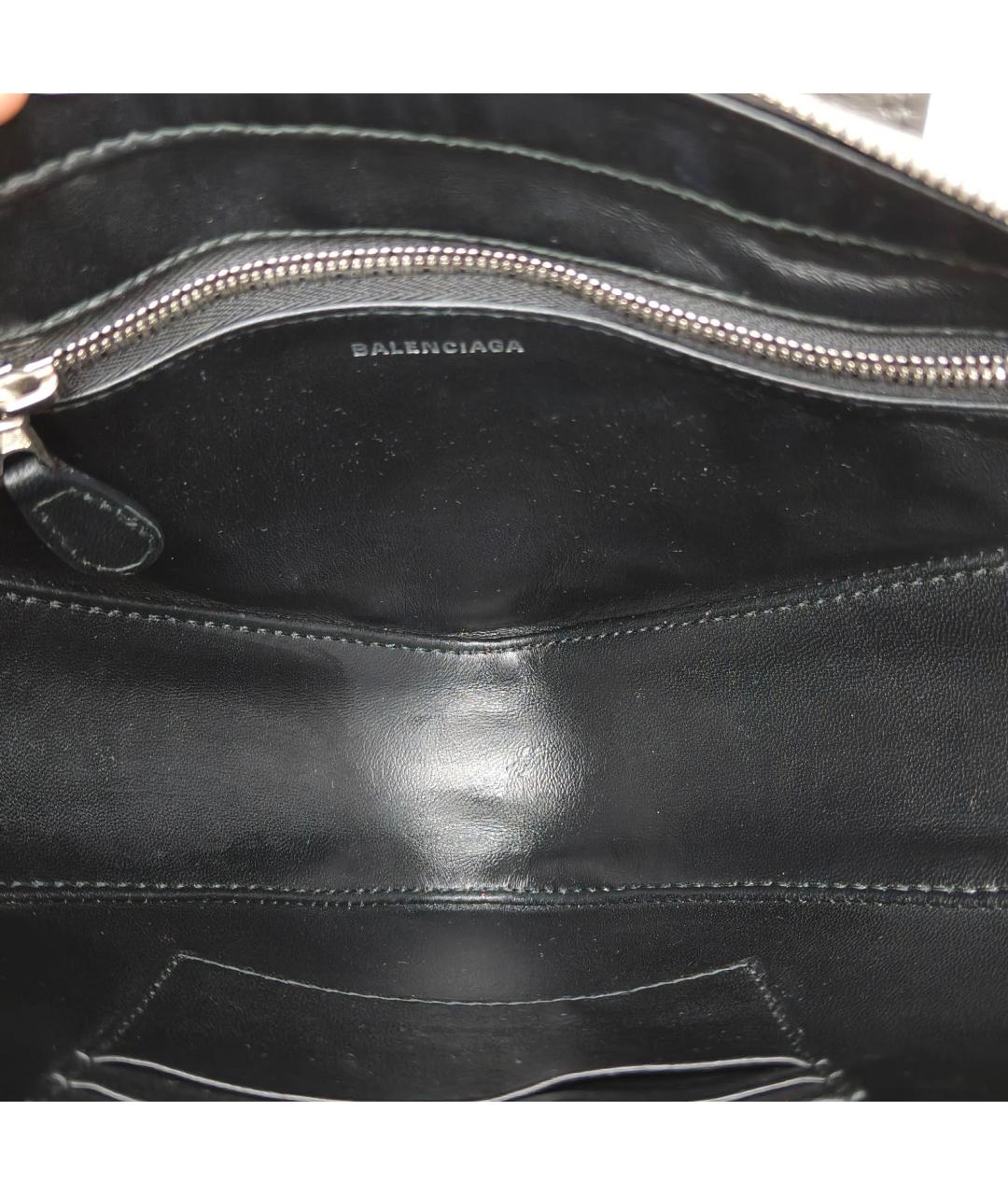 BALENCIAGA Серая кожаная сумка через плечо, фото 6