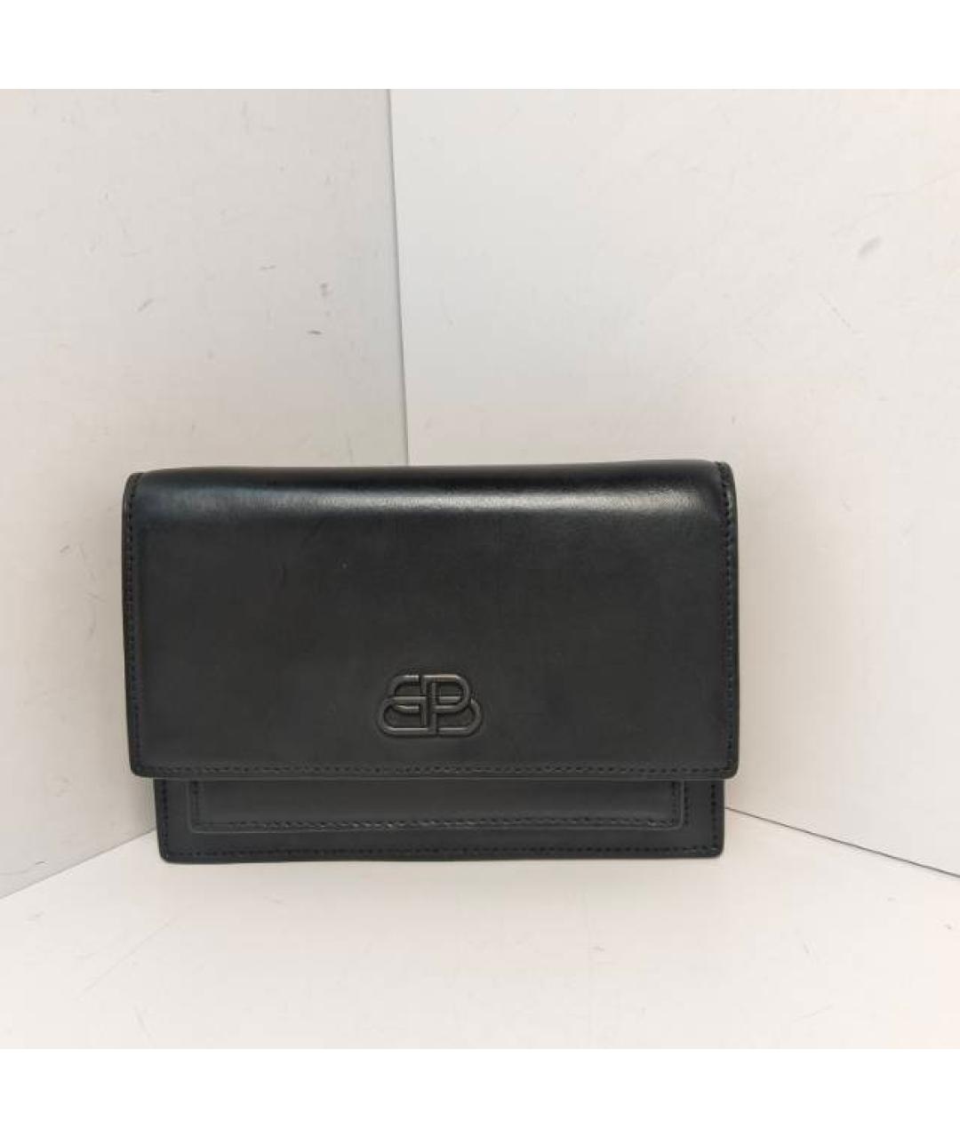 BALENCIAGA Черная кожаная сумка через плечо, фото 9