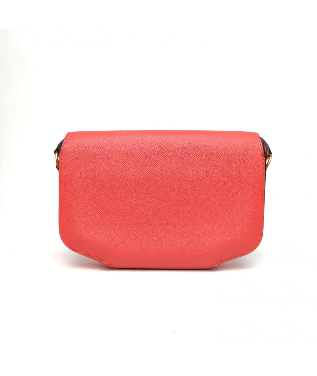 HERMES Оранжевая кожаная сумка через плечо, фото 4