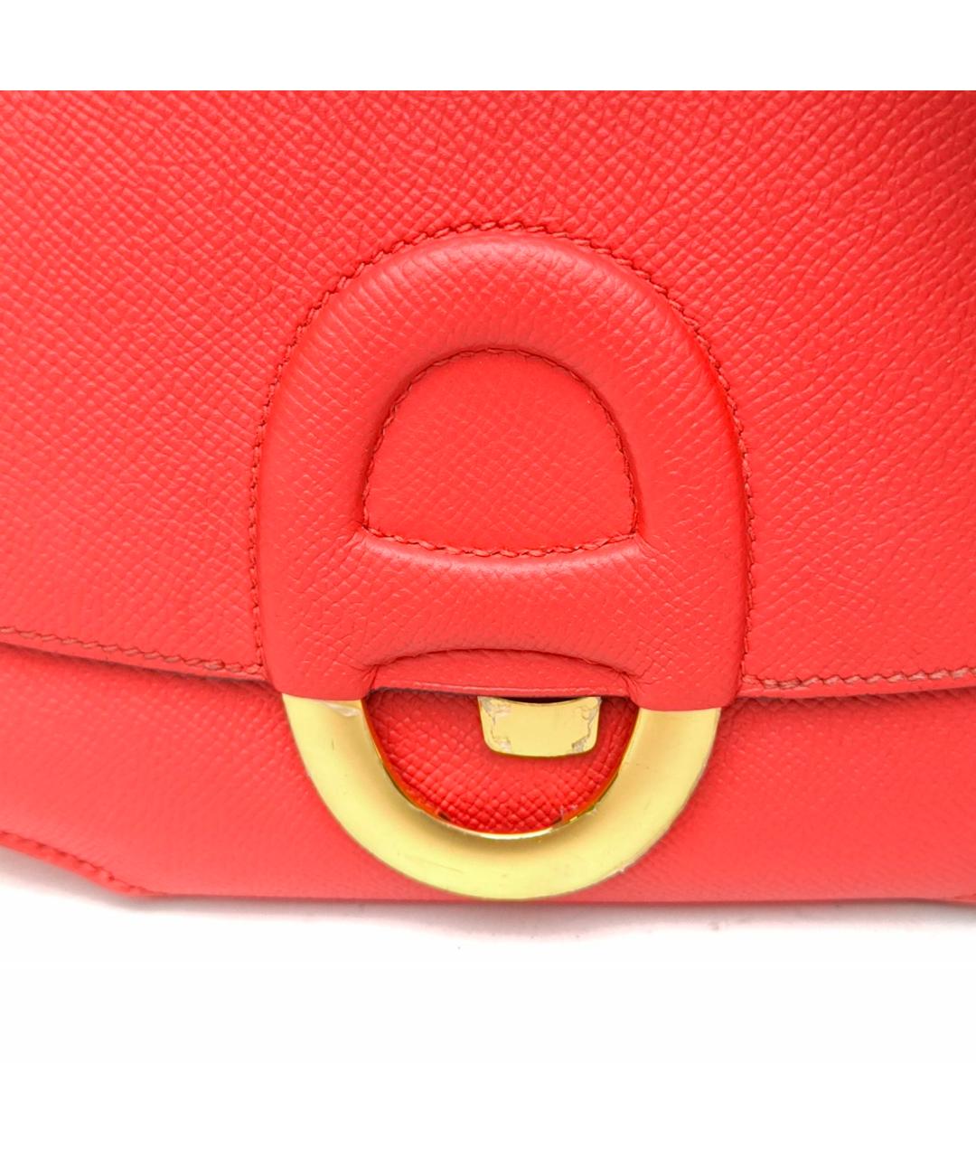 HERMES Оранжевая кожаная сумка через плечо, фото 7