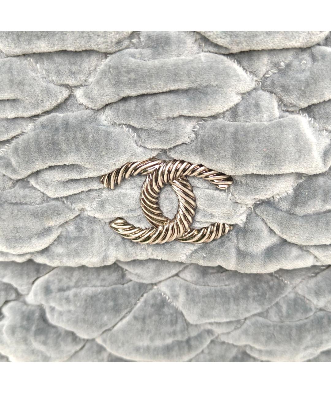 CHANEL Серая сумка с короткими ручками, фото 8