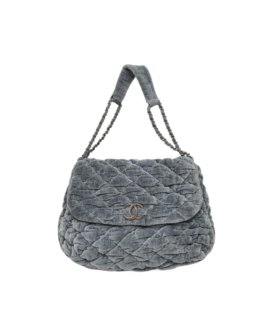 CHANEL Серая сумка с короткими ручками, фото 10