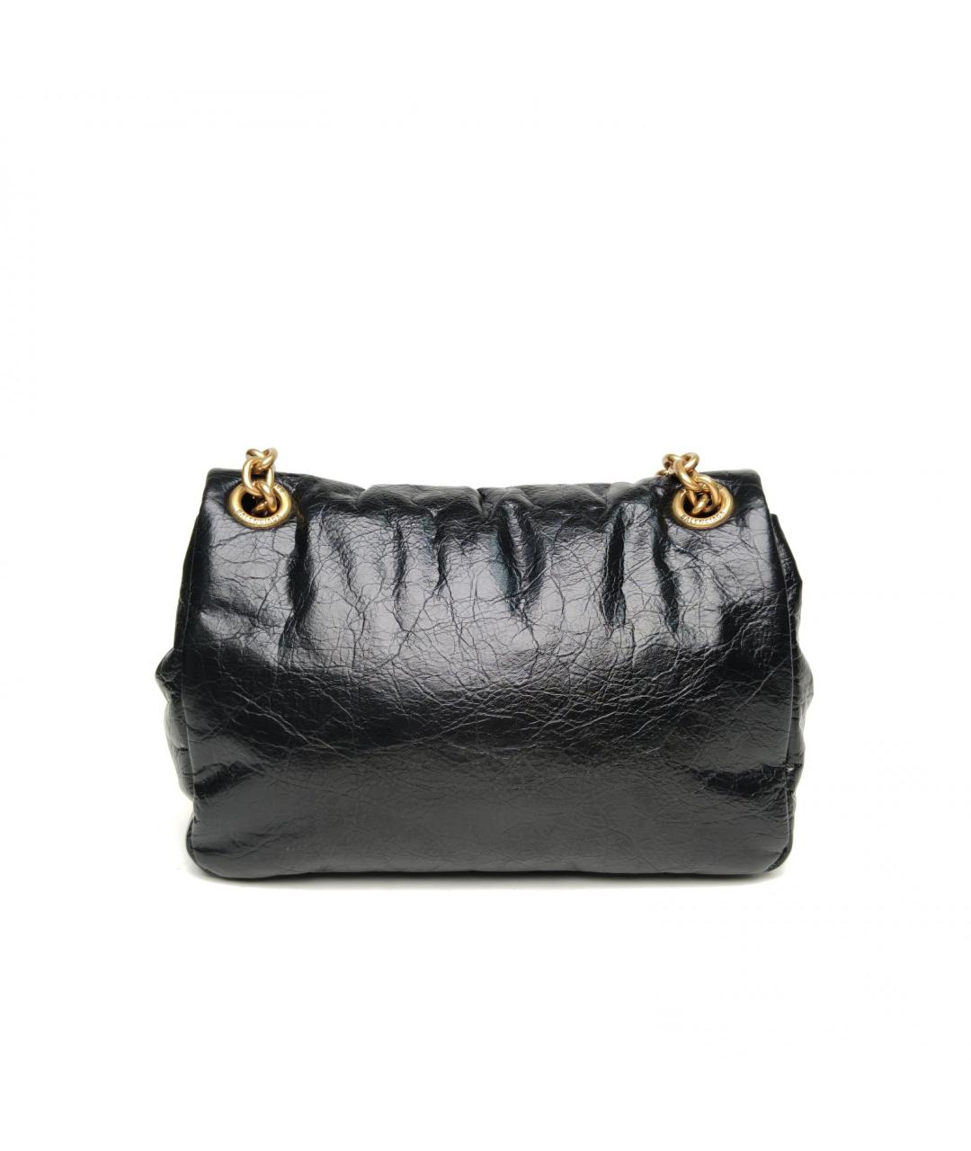 BALENCIAGA Черная сумка через плечо из лакированной кожи, фото 4