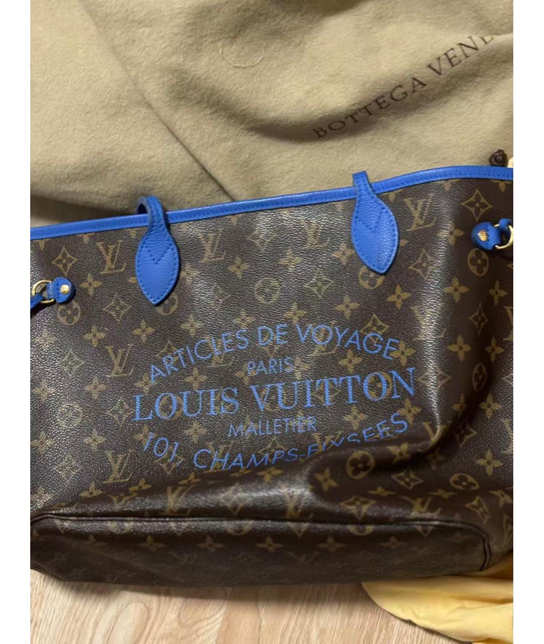 LOUIS VUITTON Коричневая сумка тоут, фото 9