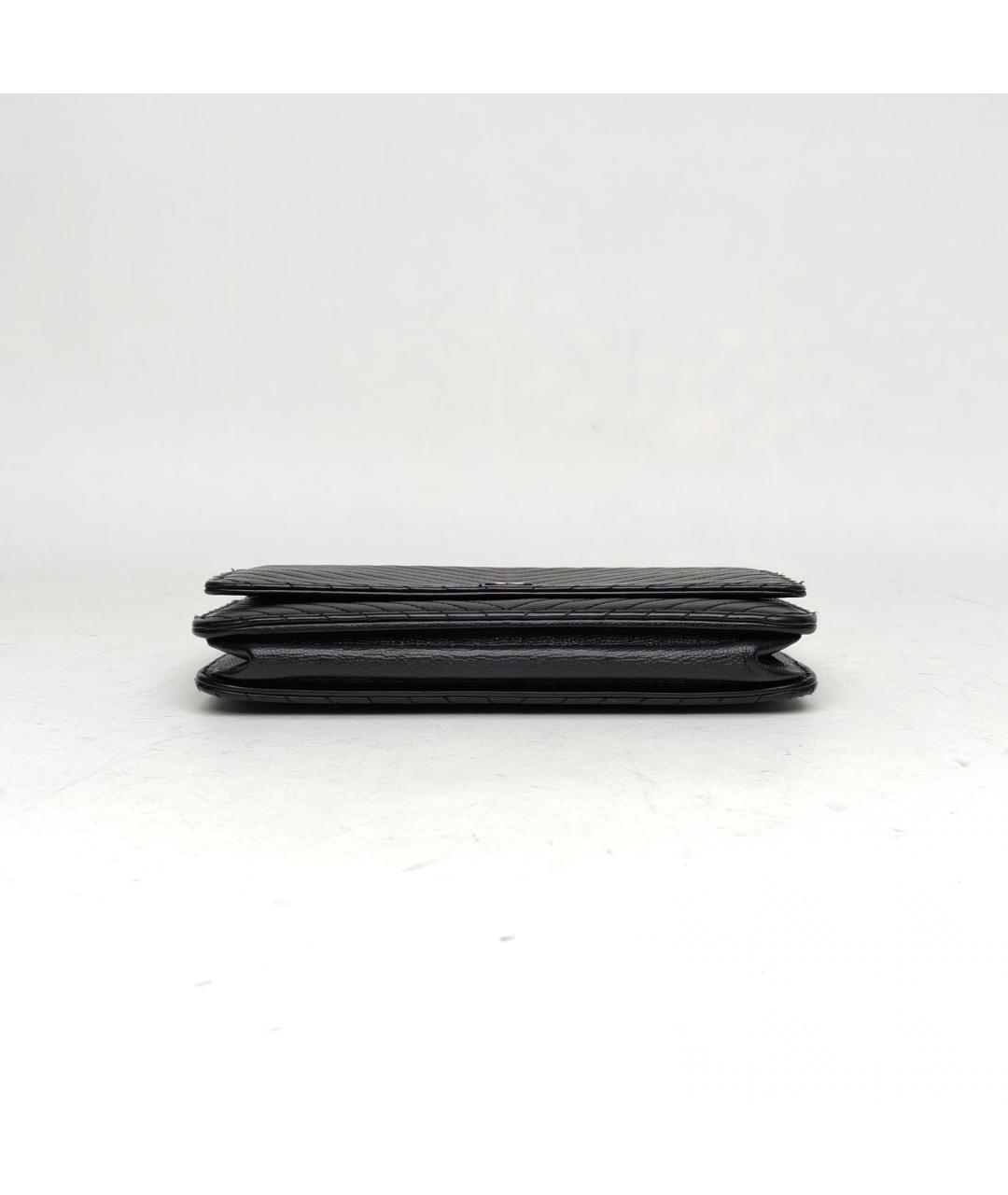 CHANEL Черная кожаная сумка через плечо, фото 6