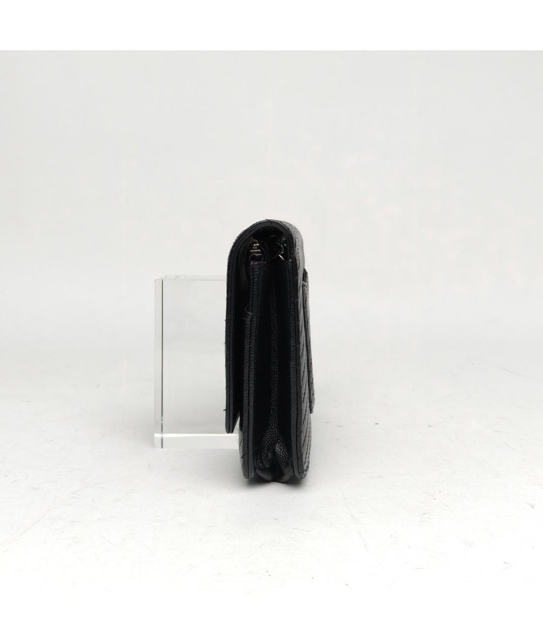 CHANEL Черная кожаная сумка через плечо, фото 5