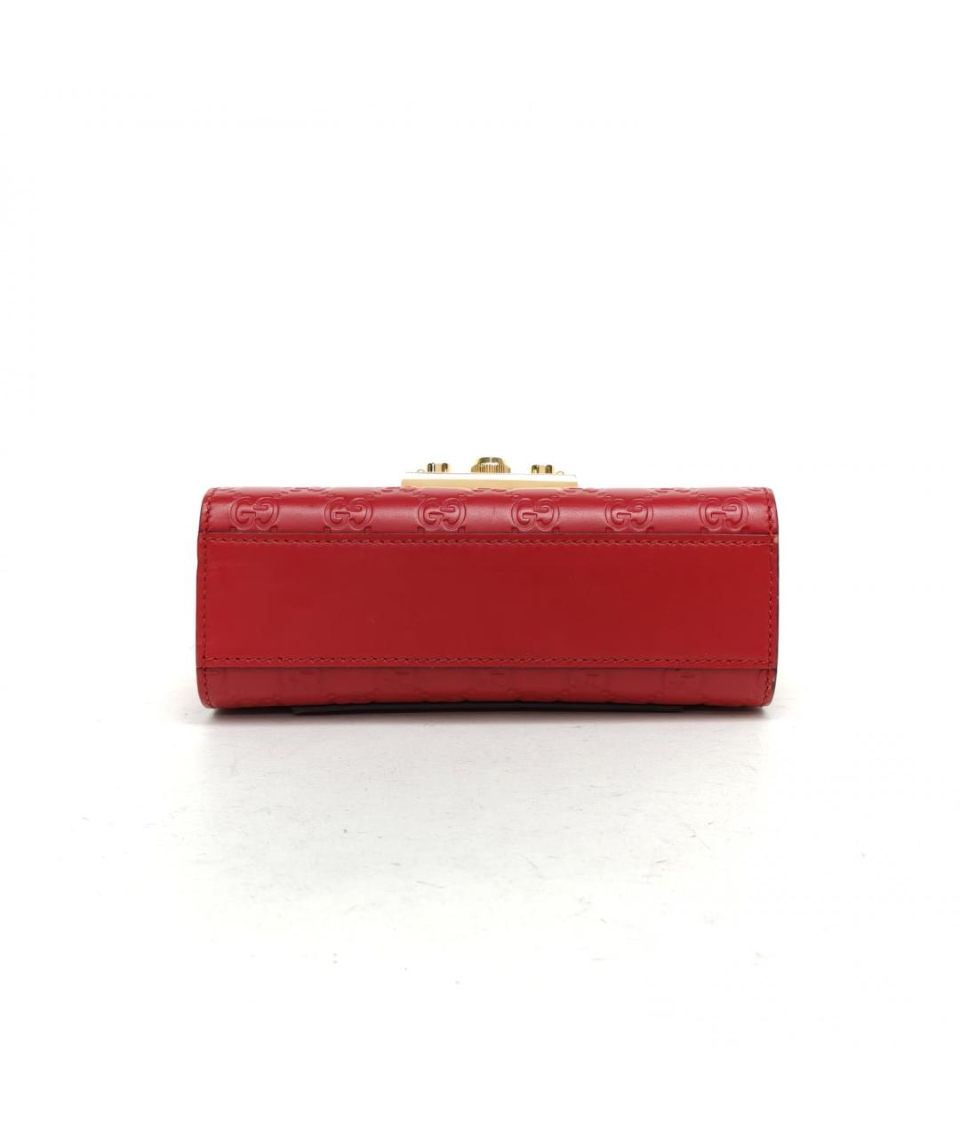 GUCCI Красная кожаная сумка через плечо, фото 6