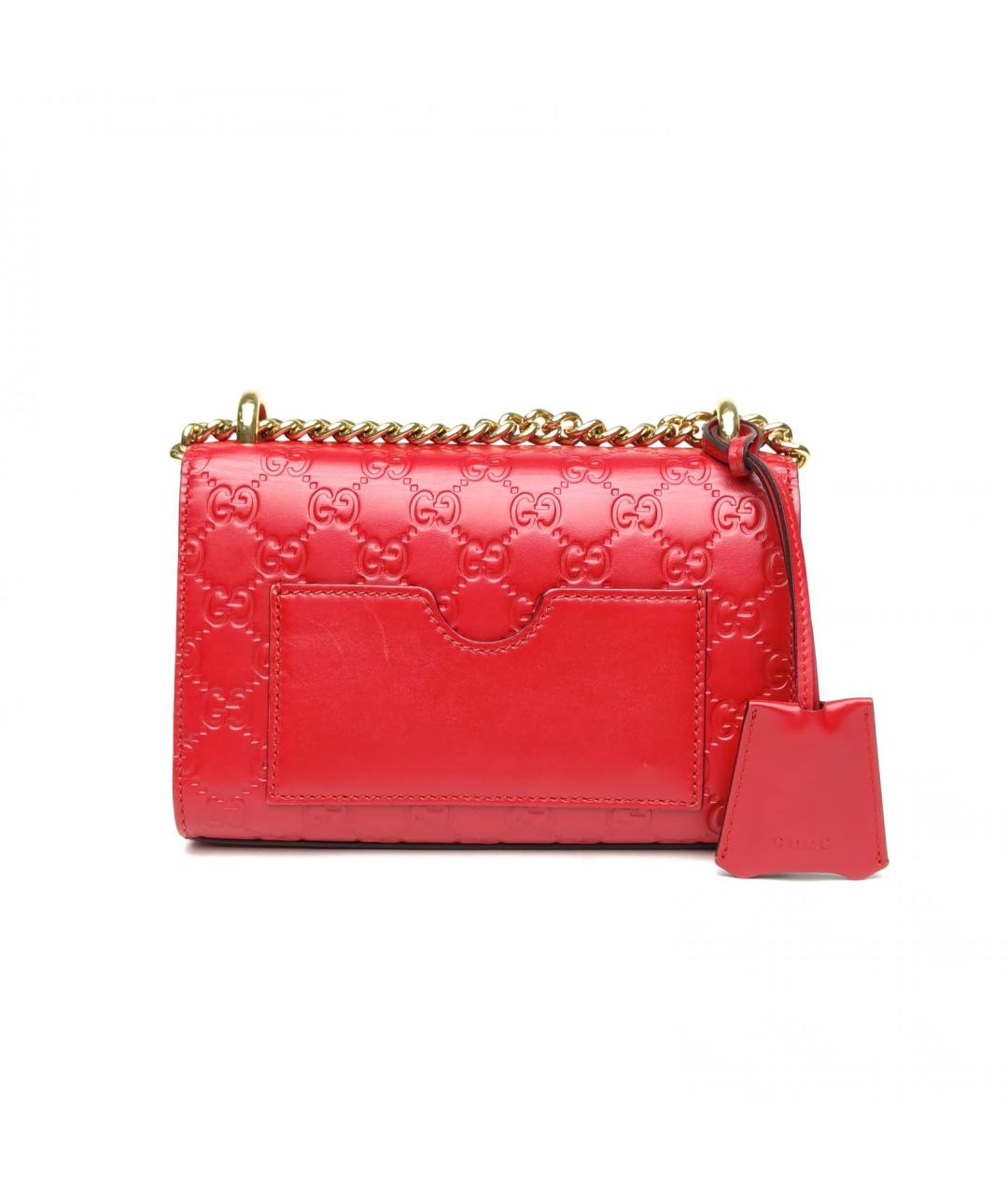 GUCCI Красная кожаная сумка через плечо, фото 4