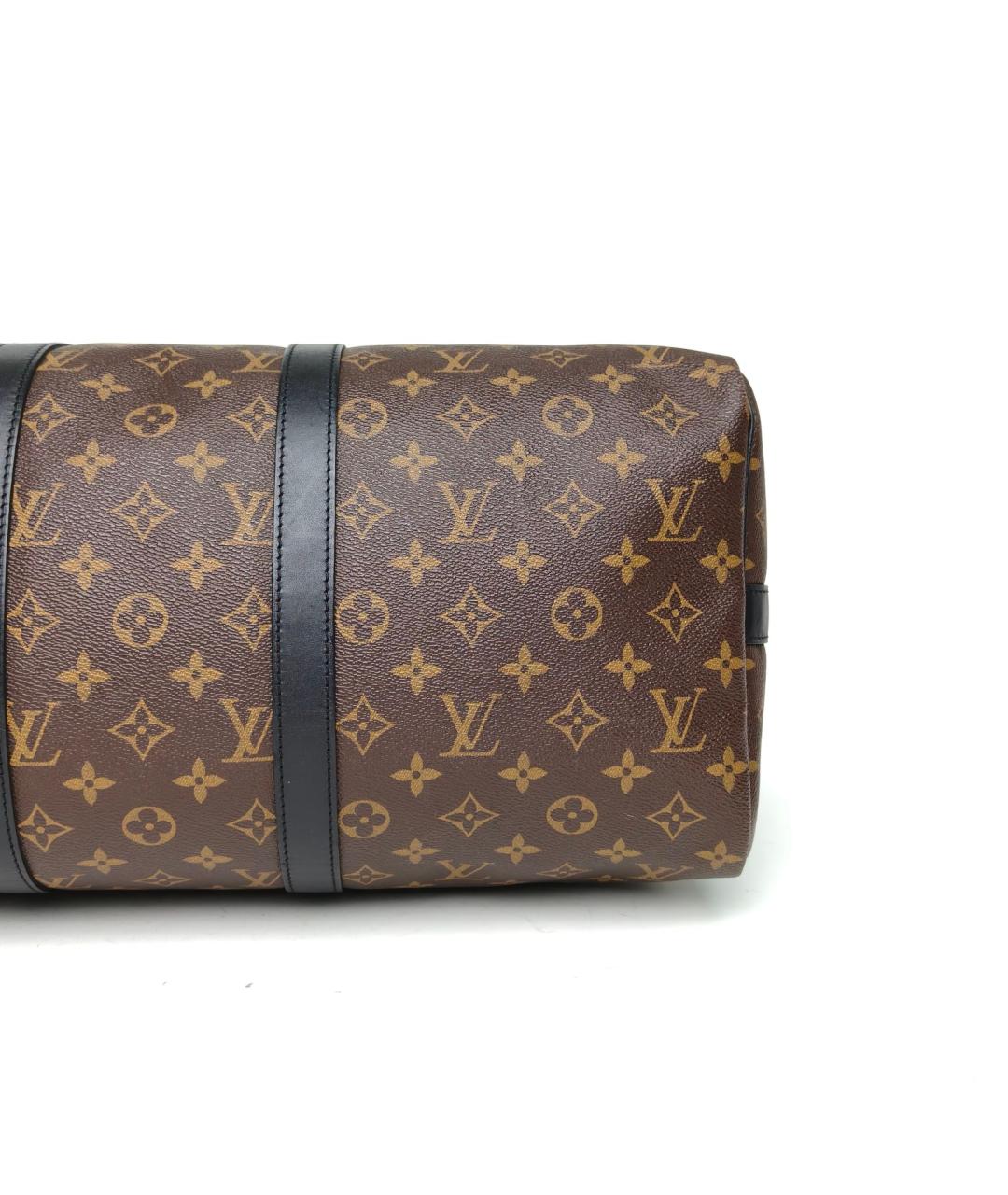 LOUIS VUITTON Коричневая кожаная дорожная/спортивная сумка, фото 6