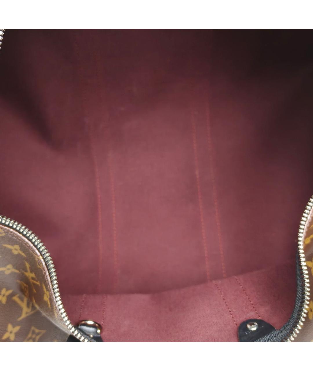 LOUIS VUITTON Коричневая кожаная дорожная/спортивная сумка, фото 8