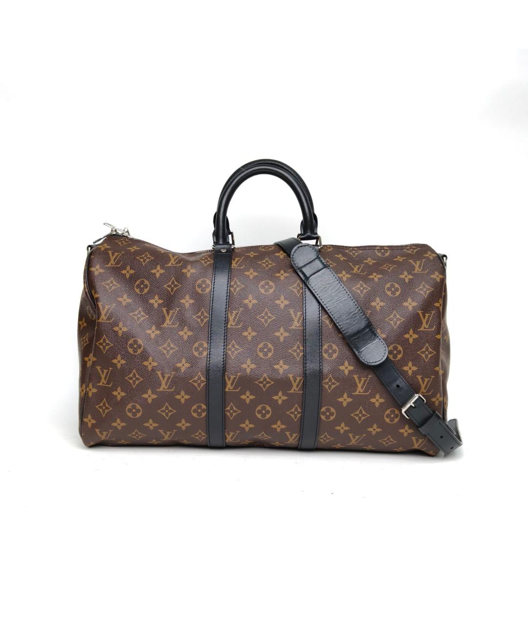 LOUIS VUITTON Коричневая кожаная дорожная/спортивная сумка, фото 2