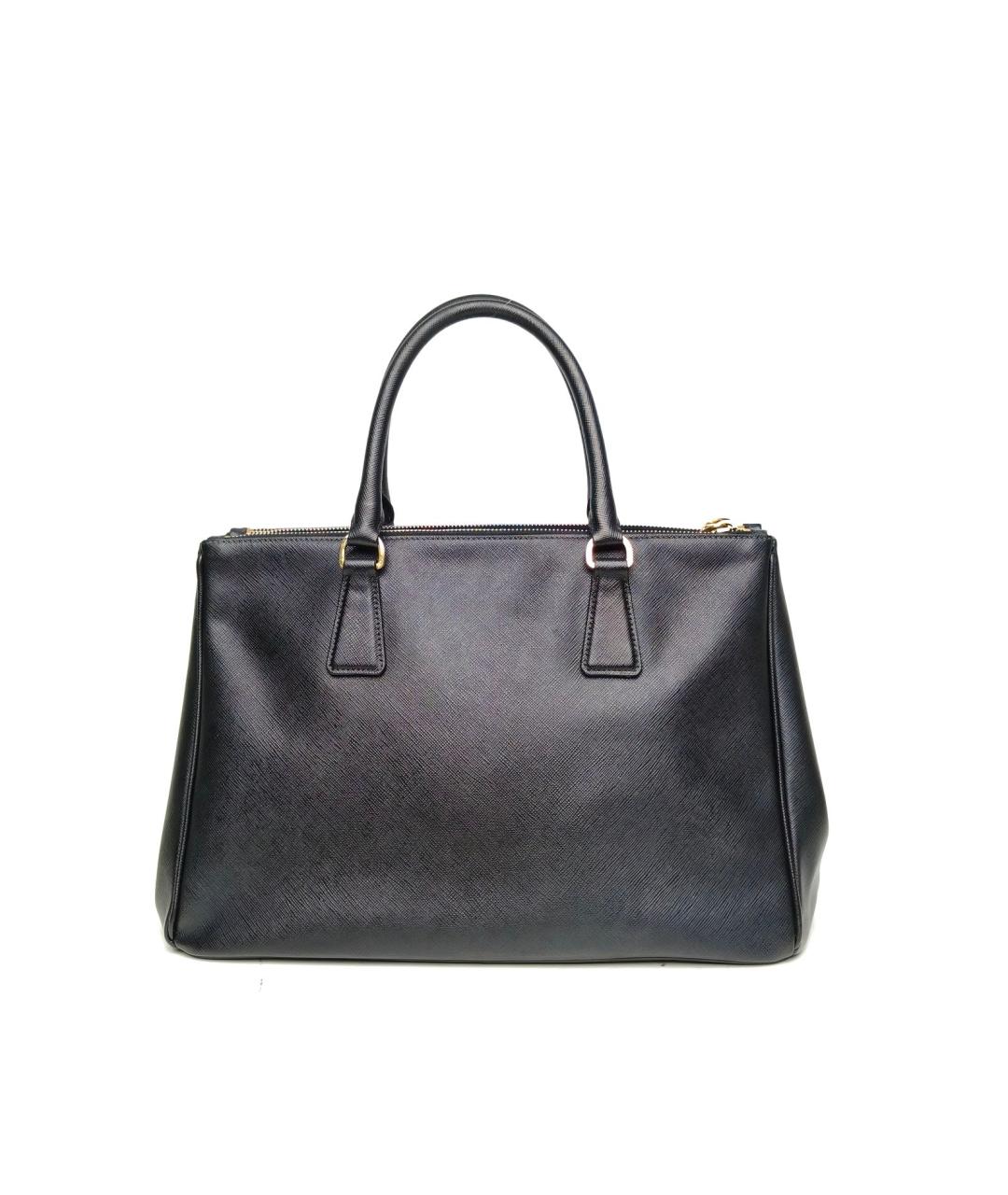 PRADA Черная кожаная сумка тоут, фото 4