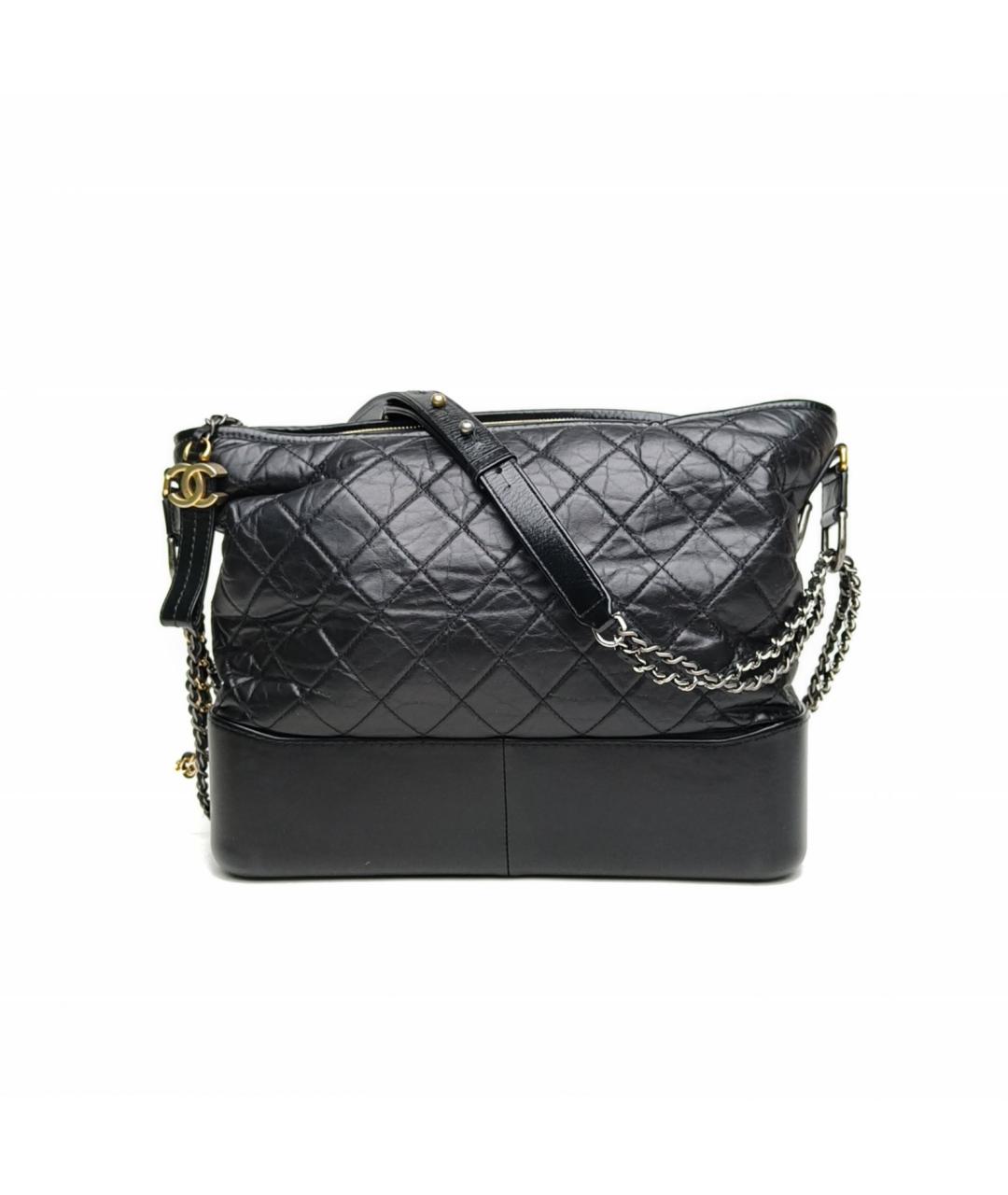 CHANEL Черная кожаная сумка через плечо, фото 2
