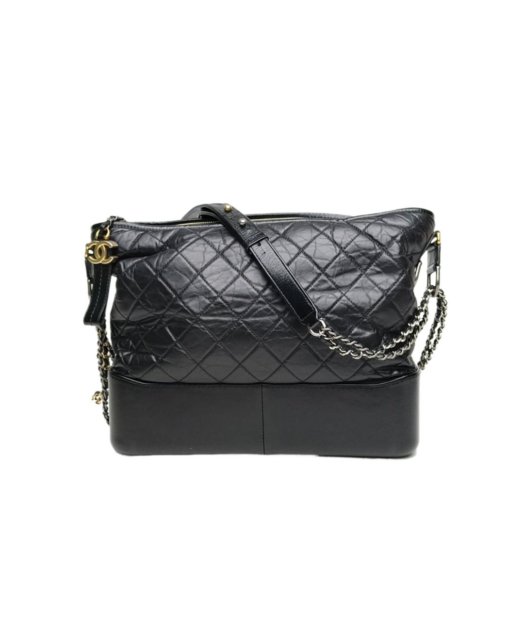 CHANEL Черная кожаная сумка через плечо, фото 1