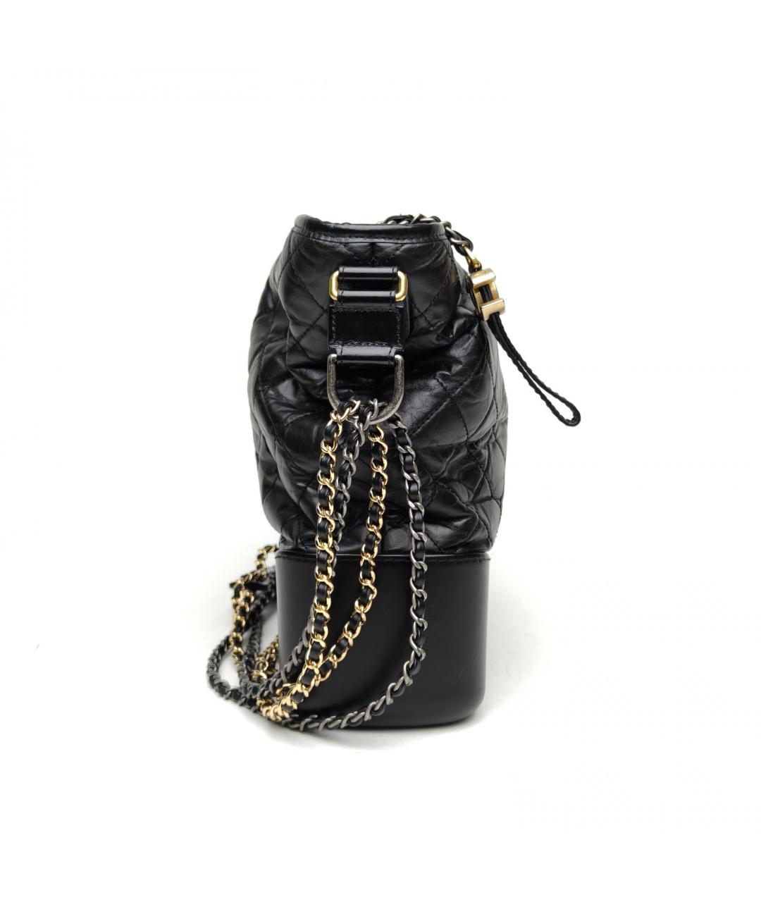 CHANEL Черная кожаная сумка через плечо, фото 5