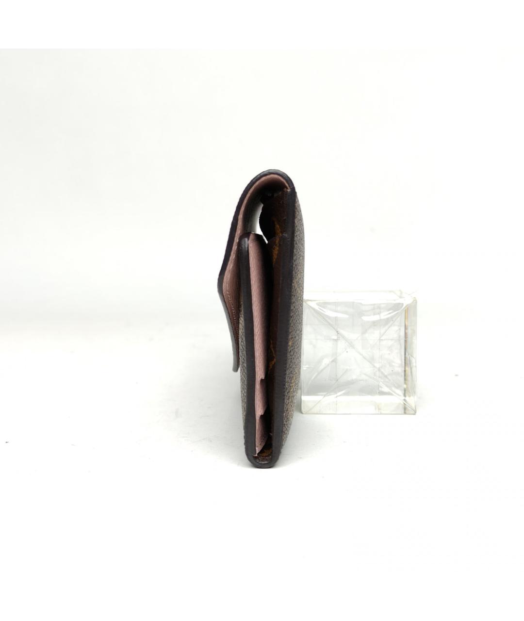 LOUIS VUITTON Коричневый кошелек, фото 3