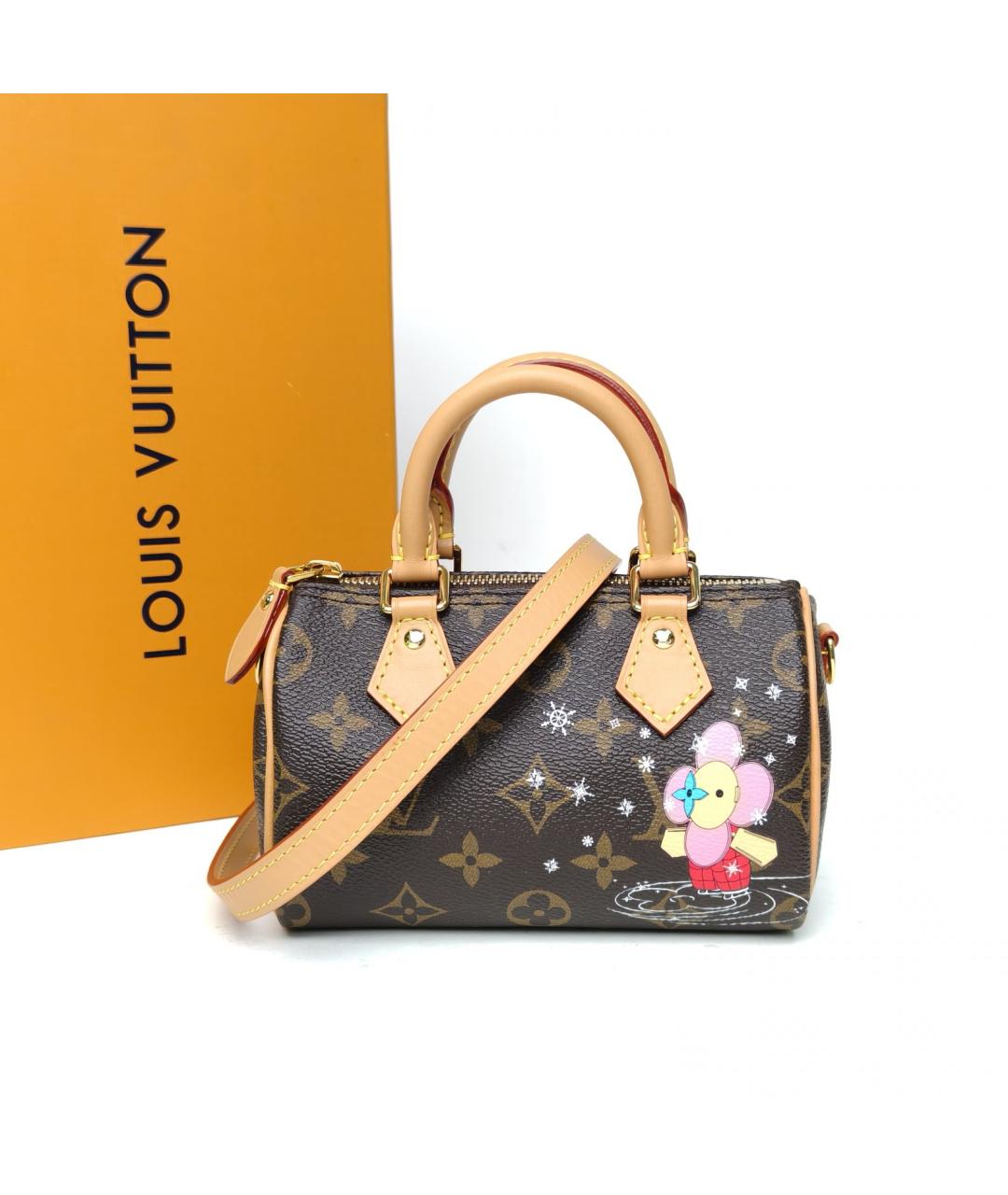 LOUIS VUITTON Коричневая сумка с короткими ручками, фото 8