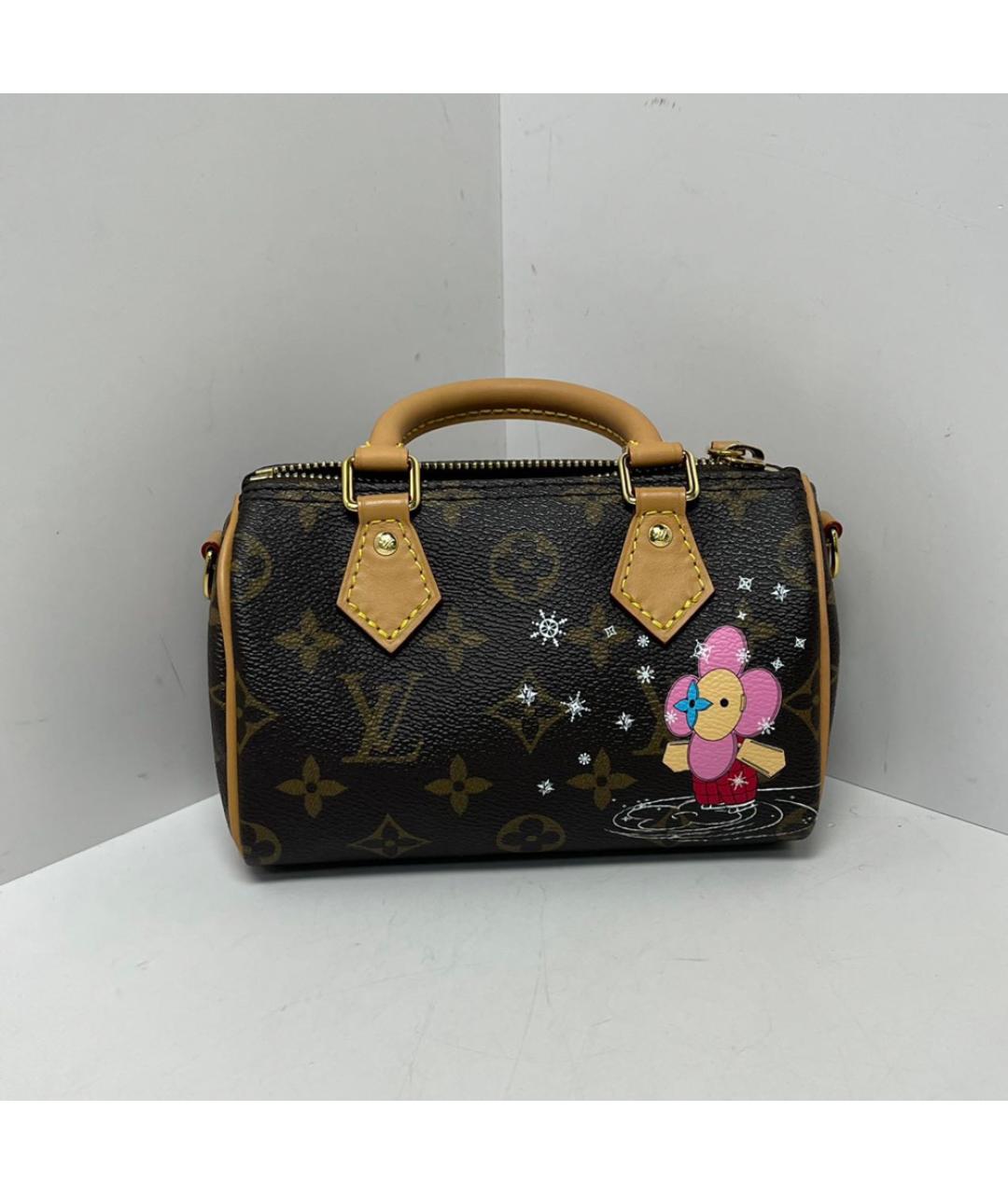 LOUIS VUITTON Коричневая сумка с короткими ручками, фото 9