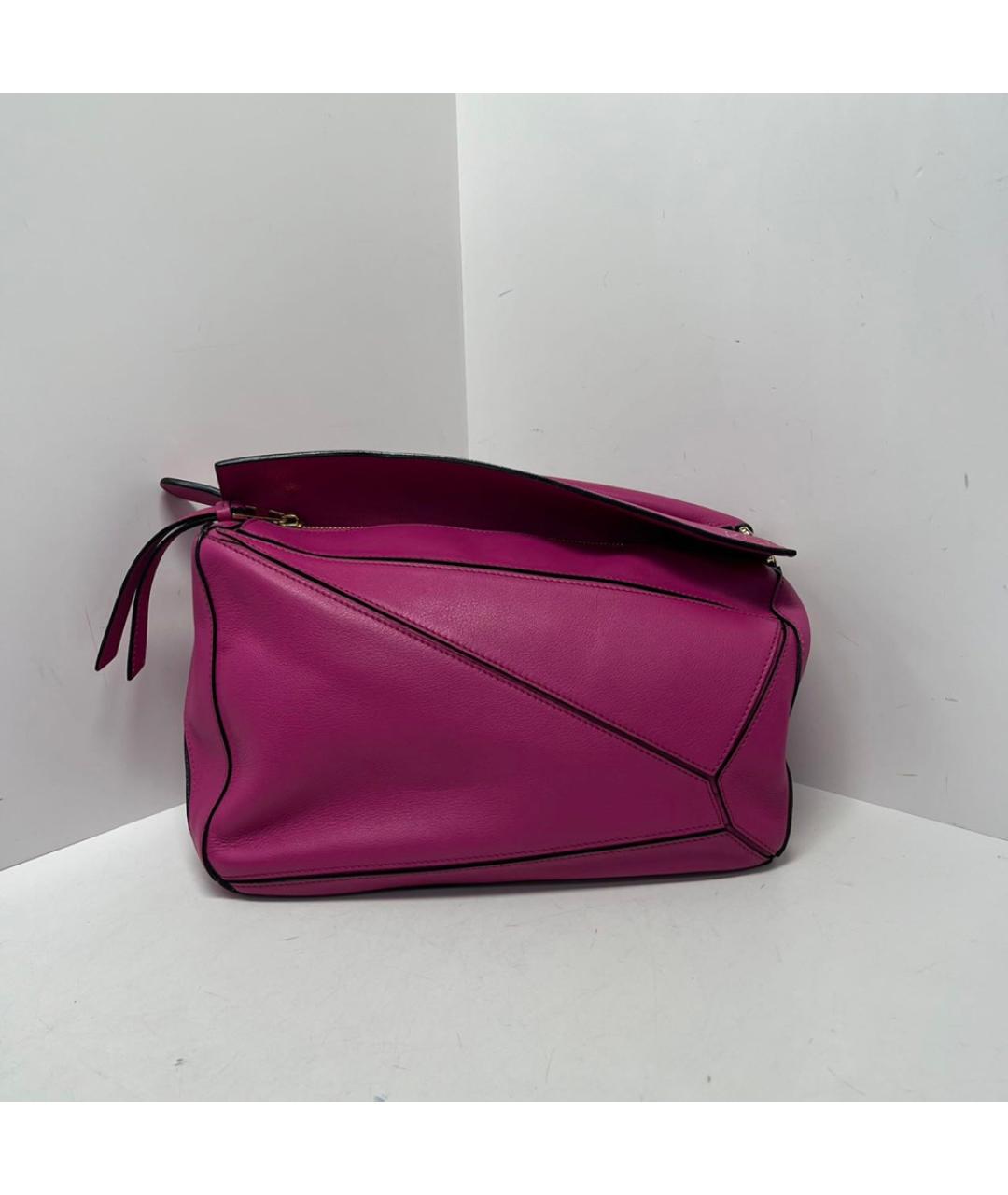 LOEWE Розовая кожаная сумка через плечо, фото 8