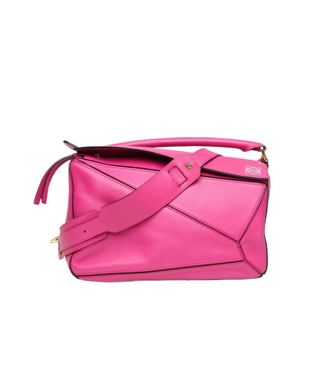 LOEWE Розовая кожаная сумка через плечо, фото 10