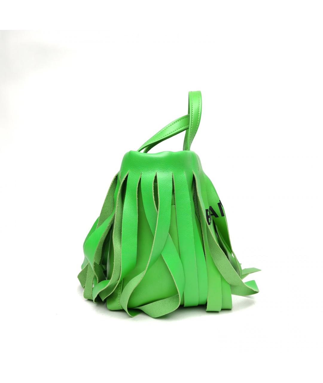 BALENCIAGA Зеленая кожаная сумка с короткими ручками, фото 3