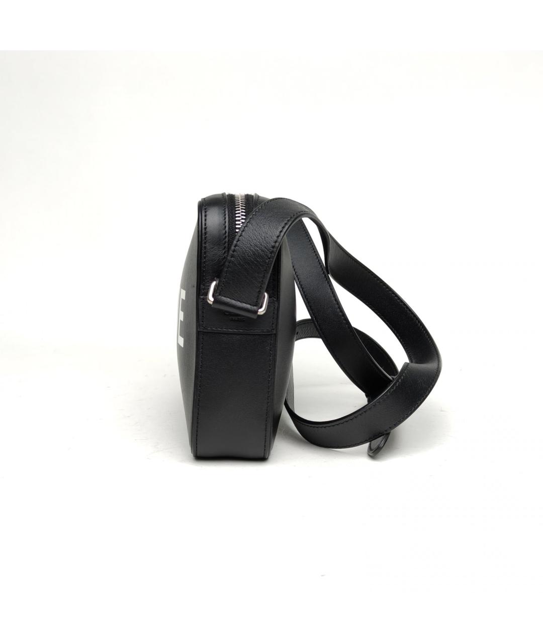 CELINE Черная кожаная сумка через плечо, фото 3