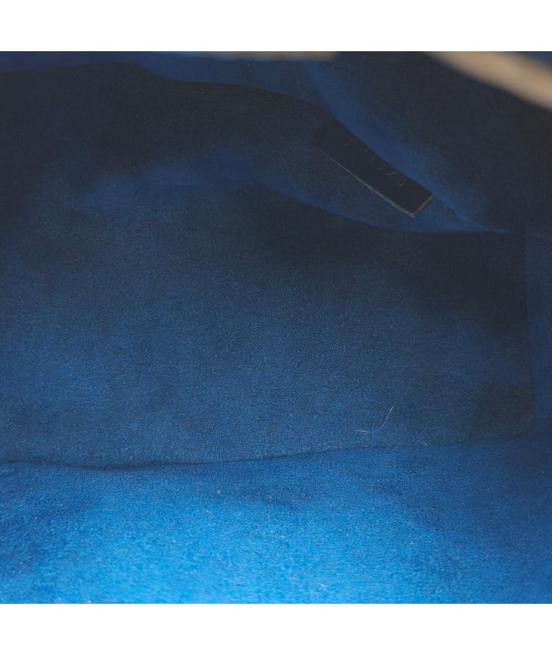 LOUIS VUITTON Синяя кожаная сумка через плечо, фото 7