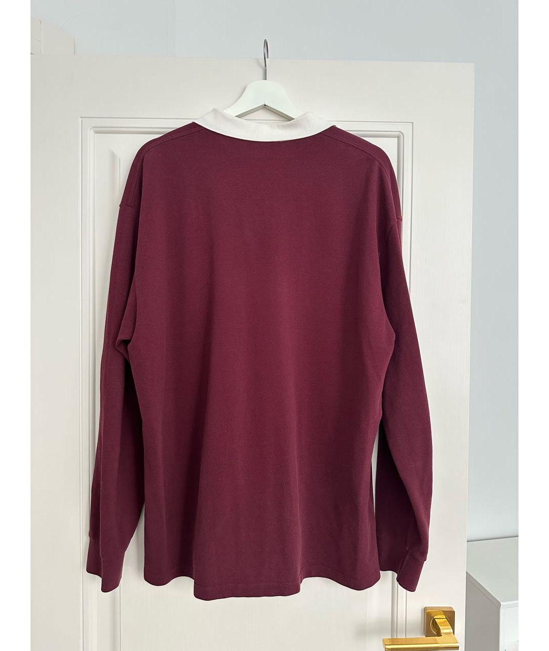 MIU MIU Бордовый хлопковый джемпер / свитер, фото 2