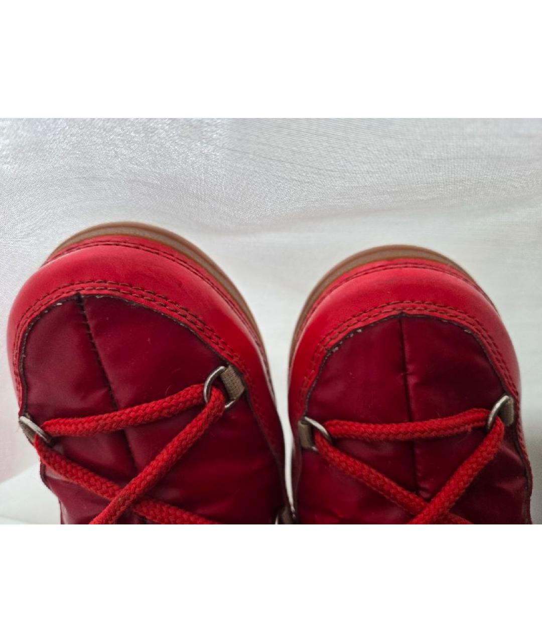 BIKKEMBERGS Красные сапоги из экзотической кожи, фото 6