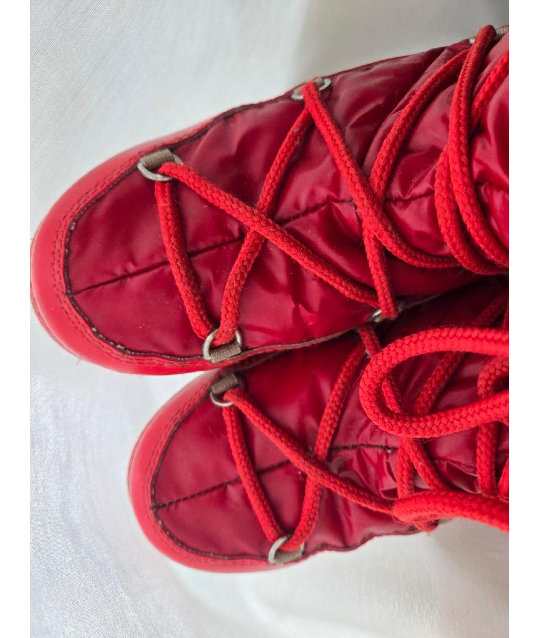 BIKKEMBERGS Красные сапоги из экзотической кожи, фото 5