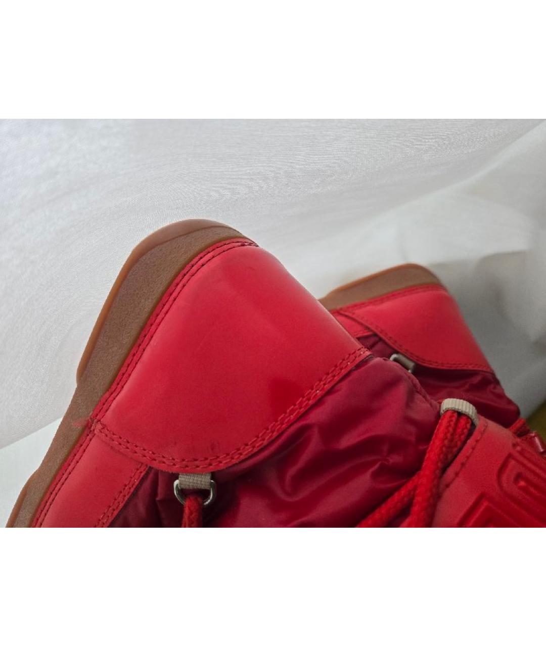 BIKKEMBERGS Красные сапоги из экзотической кожи, фото 7