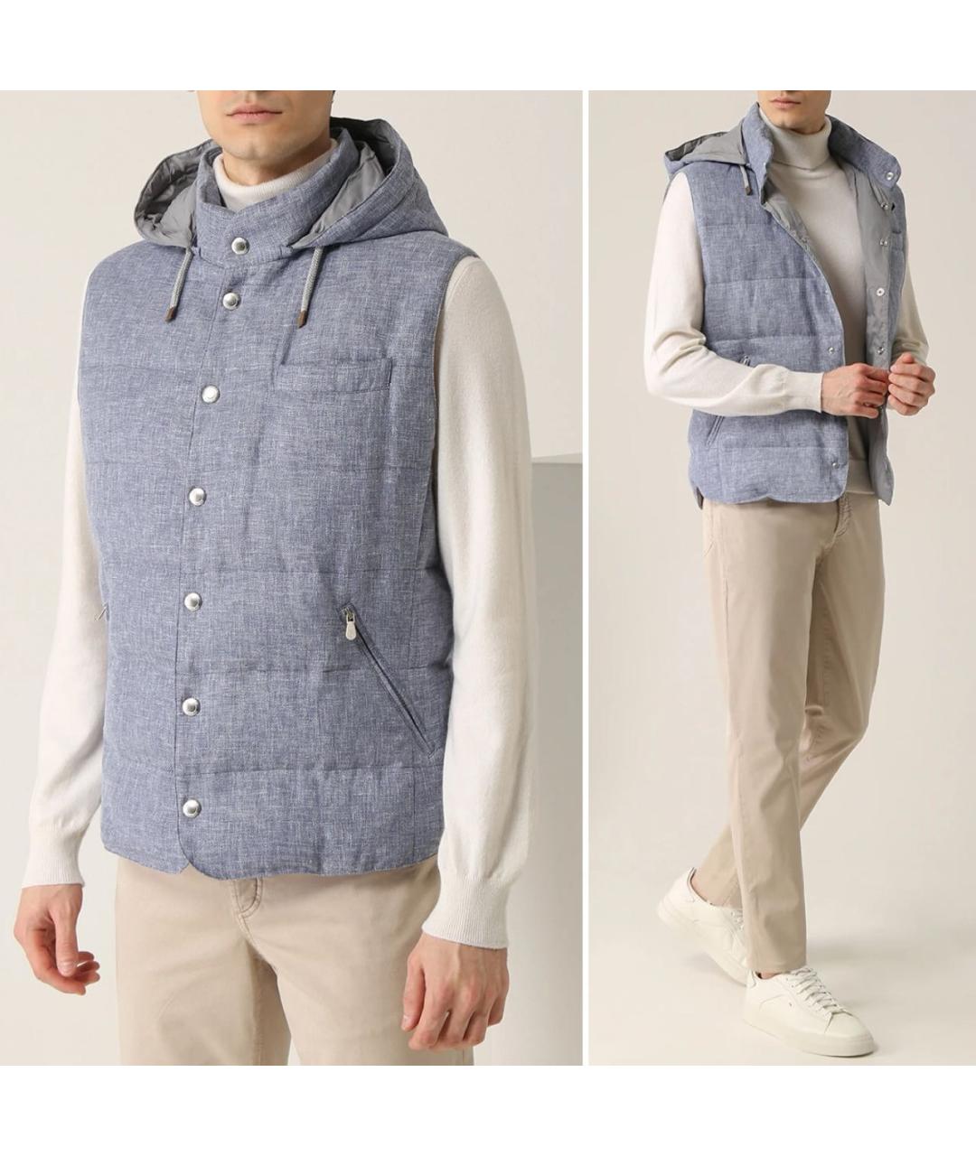 BRUNELLO CUCINELLI Льняной жилет, фото 2