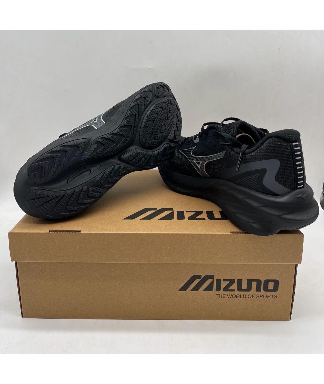 MIZUNO Черные текстильные низкие кроссовки / кеды, фото 3