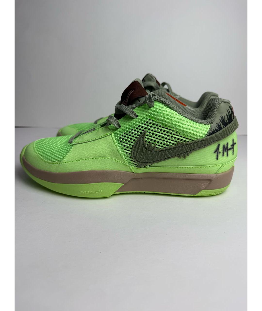 NIKE Салатовые текстильные низкие кроссовки / кеды, фото 8