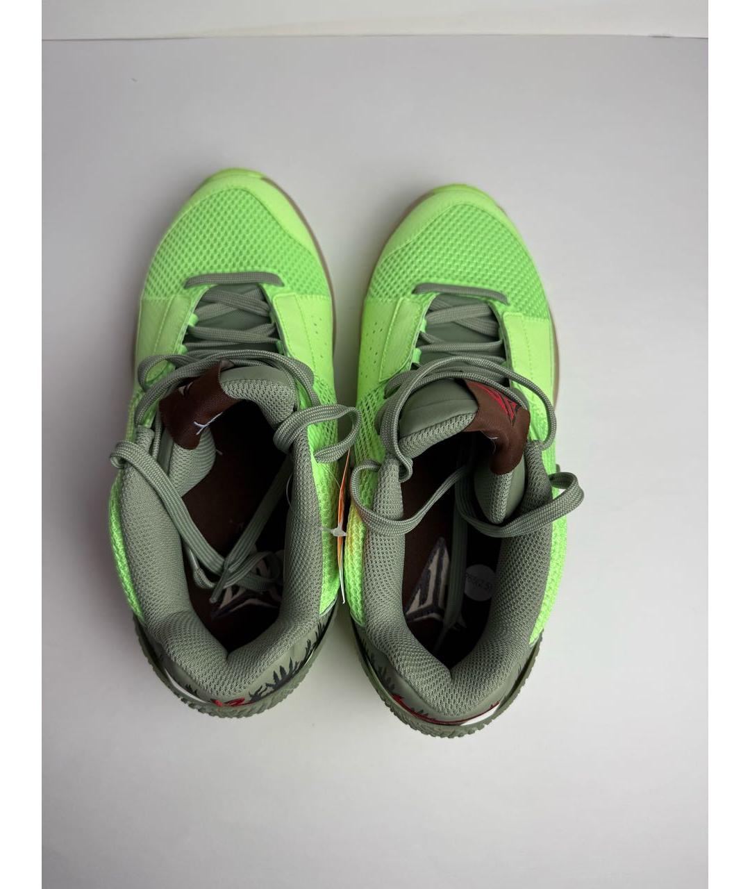 NIKE Салатовые текстильные низкие кроссовки / кеды, фото 3