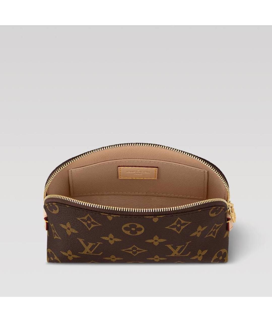 LOUIS VUITTON Коричневая косметичка, фото 2