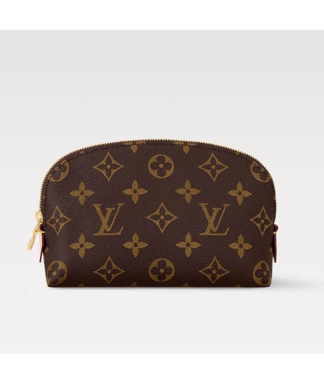 LOUIS VUITTON Коричневая косметичка, фото 3