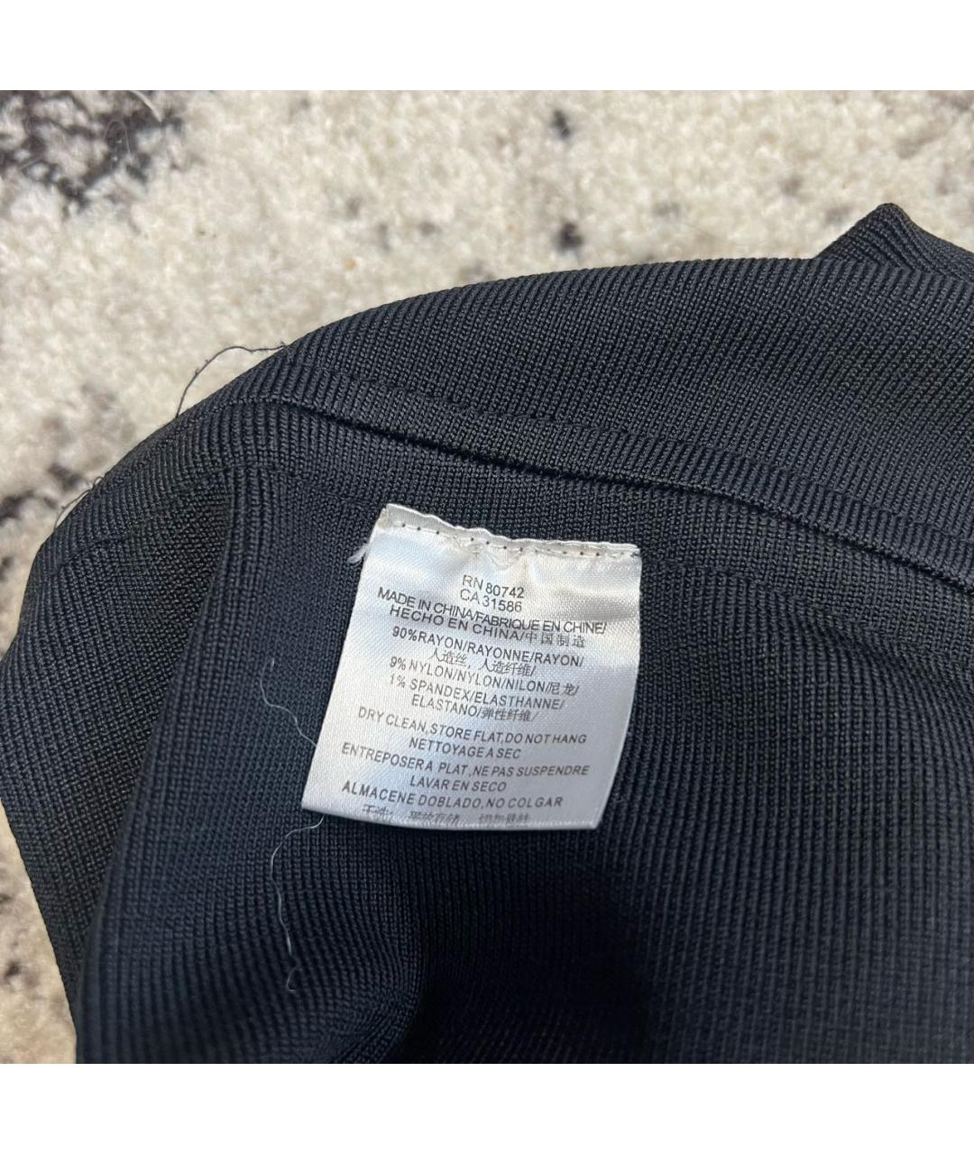 HERVE LEGER Черная юбка мини, фото 6