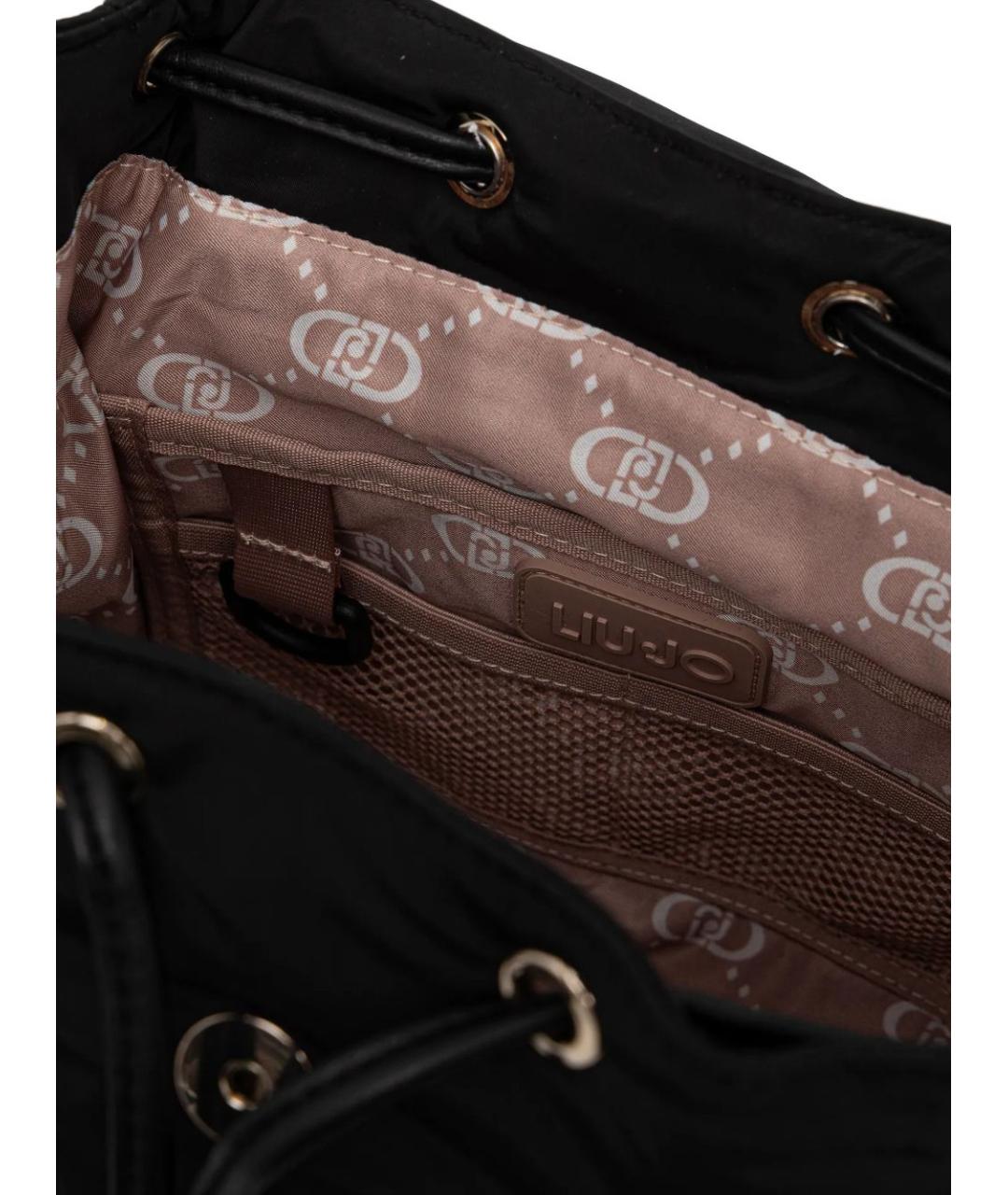 LIU JO Черный синтетический рюкзак, фото 3