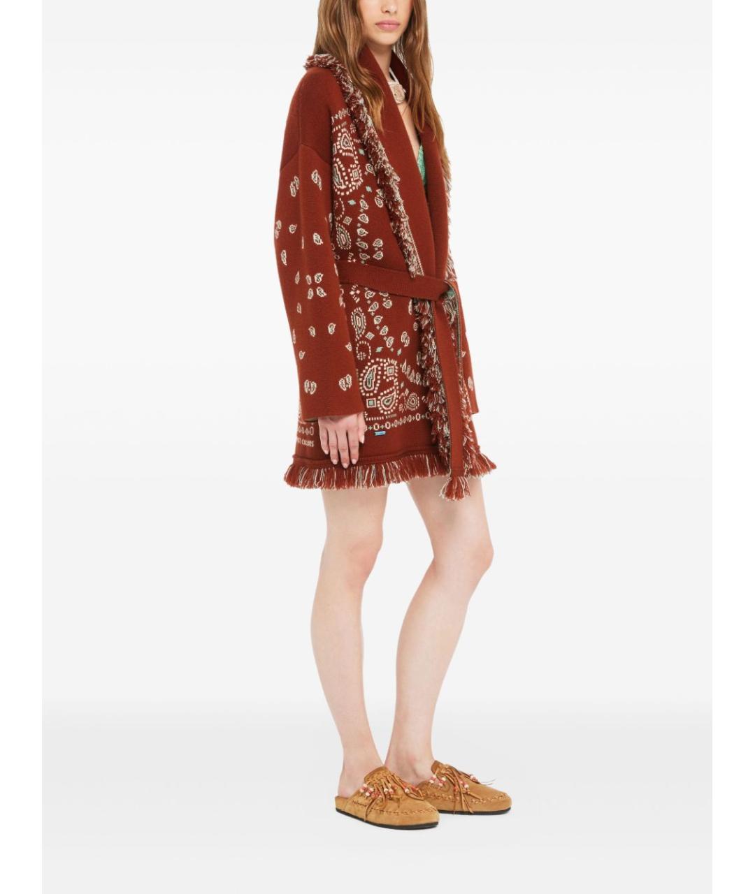 ALANUI Красный кашемировый кардиган, фото 2