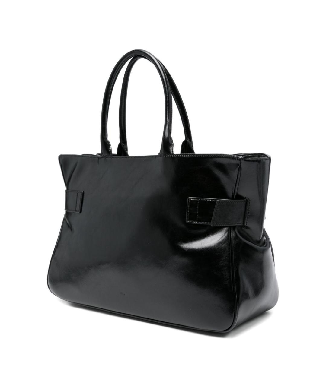 OSOI Черная кожаная сумка тоут, фото 3