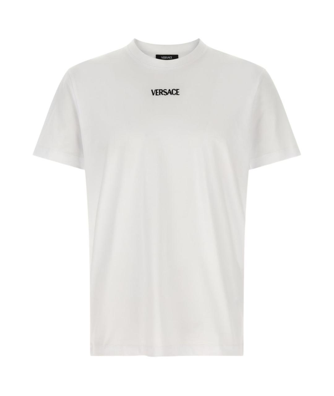 VERSACE Белая хлопковая футболка, фото 1