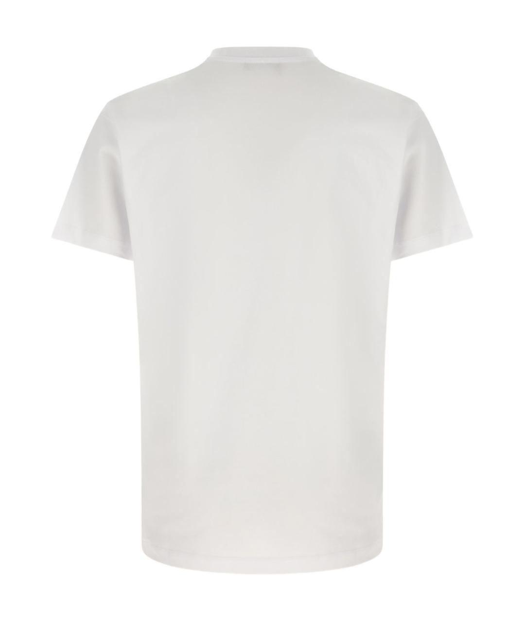 VERSACE Белая хлопковая футболка, фото 3