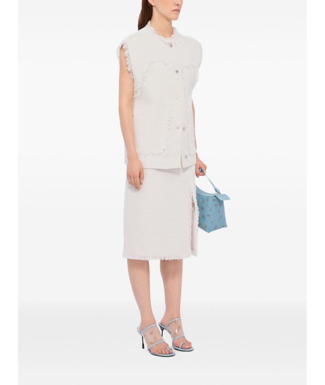 MSGM Белая хлопковая жилетка, фото 4