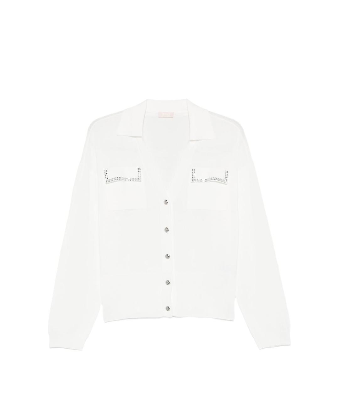 LIU JO Белый вискозный кардиган, фото 1